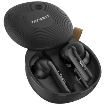 Fire-Boltt BE1101 In-Ear Noise Isolation Truly Wireless Earbuds with Mic (Bluetooth 5.0, Voice Assistant Supported, BE1100, Black)