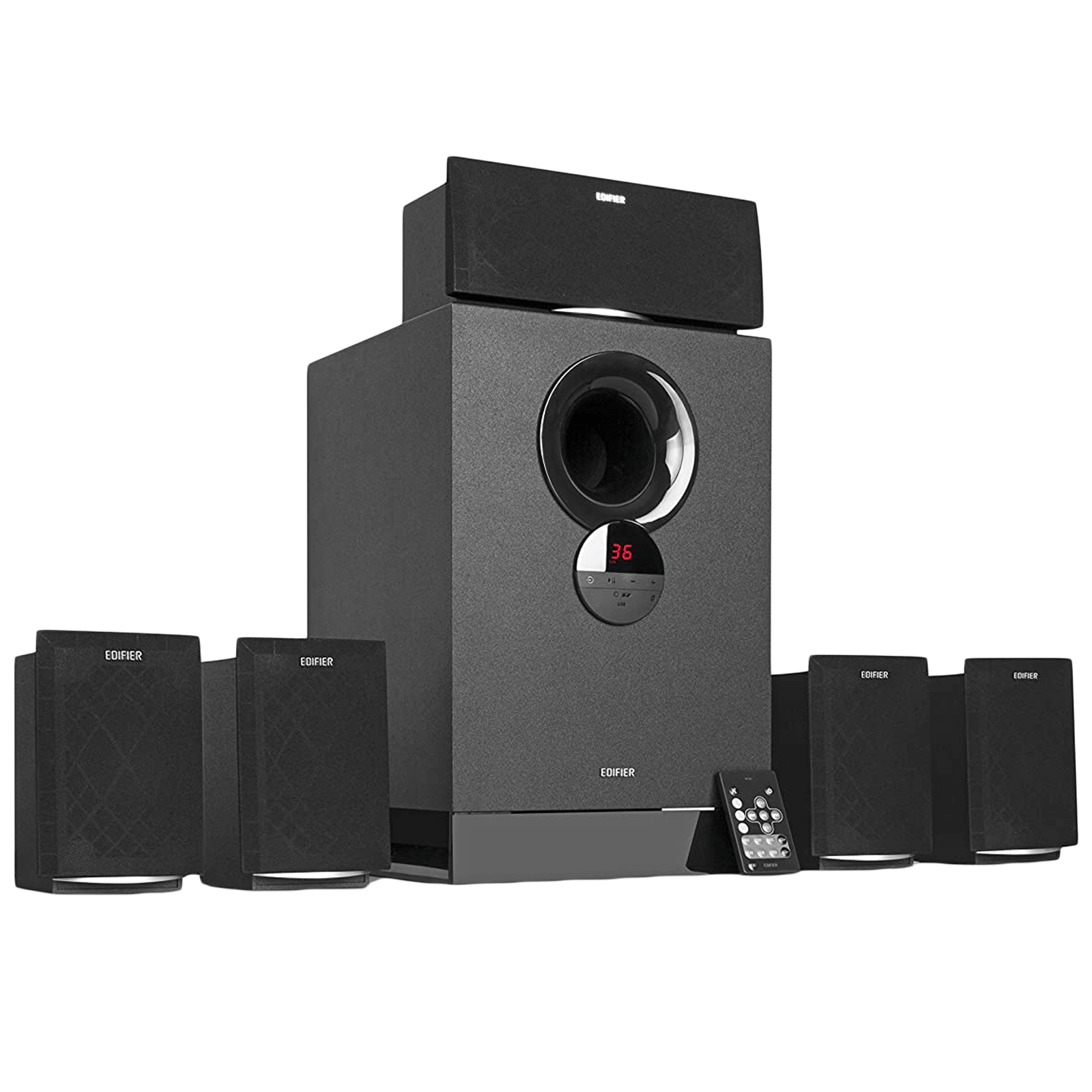 Edifier R501BT 93W Multimedia Speaker (Deep Bass, 5.1 Channel, Black)