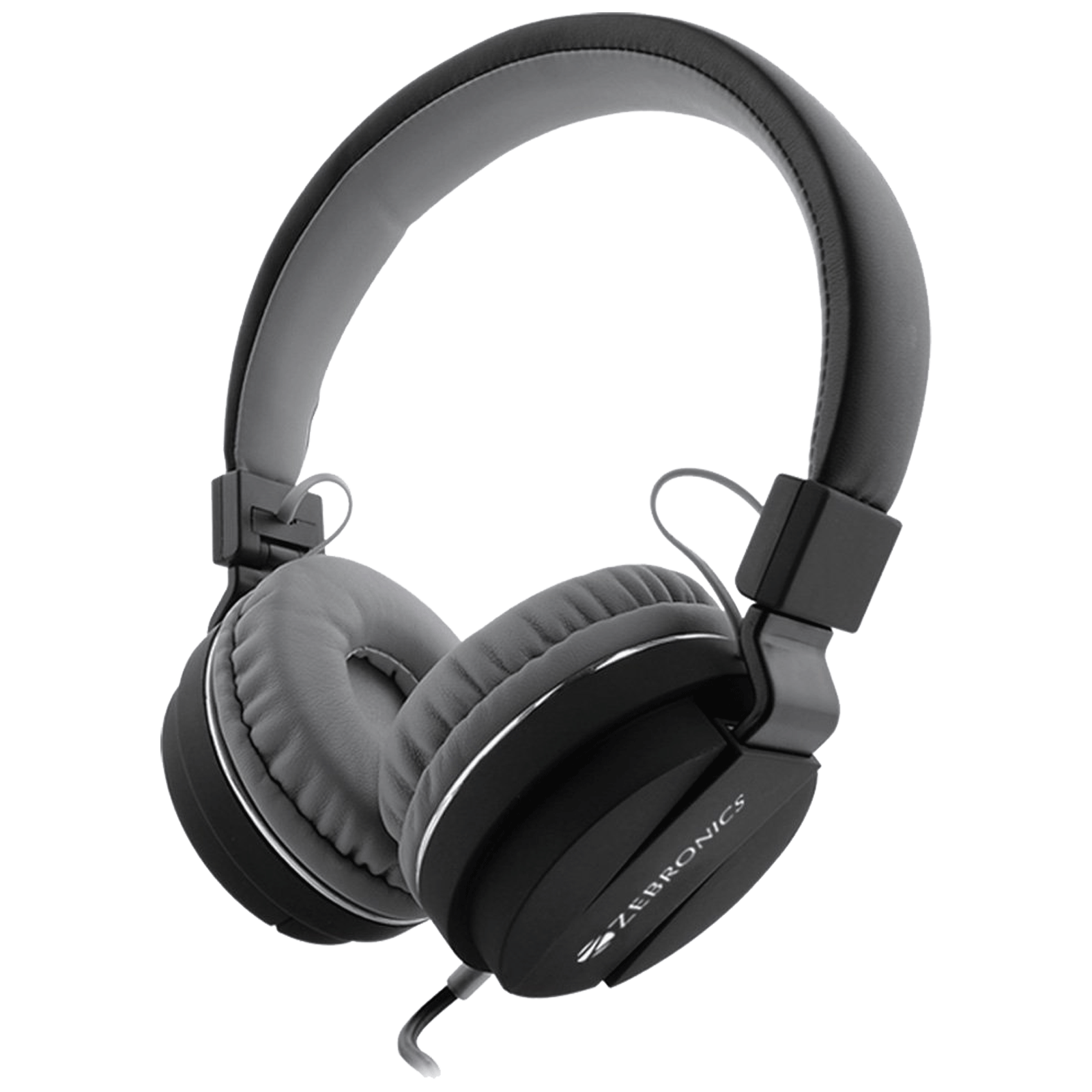 Zebronics Storm Wired Headphone with Mic (On Ear, Black)