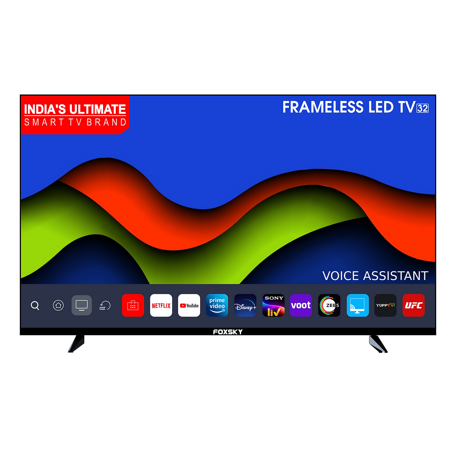 Foxsky FS-VS 80 cm (32 inch) HD Ready LED Smart Android TV with Google Assistant (2021 model)