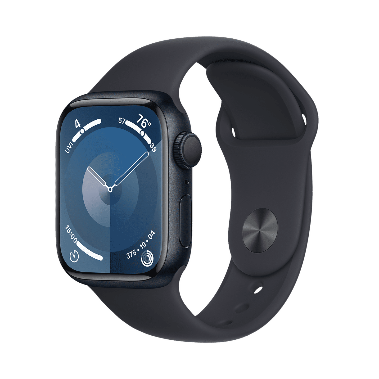 Apple Watch Series 9 with Midnight Sport Band (41mm Retina LTPO OLED Display, Midnight Aluminium Case)