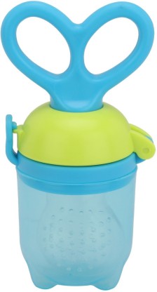 MAXBELL Silicone Baby Food Fruit Vegetables Teething Feeder Pacifier Feeder  (Sky Blue, Green)