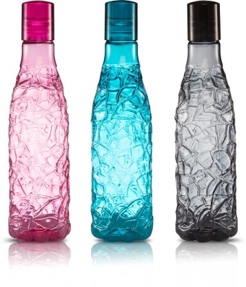 Flipkart SmartBuy Designer Mosaic Bottle - 1000ml - PET  (Pack of 3, Multicolor, PET)