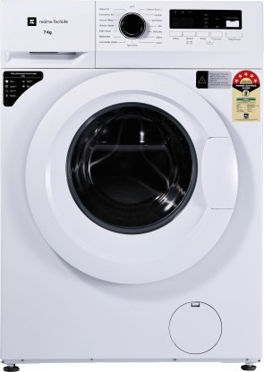 realme TechLife 7 kg Garment Sterilization, 5 Star Fully Automatic Front Load with In-built Heater White  (RMFL70D5W)