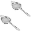 NewQ Stainless Steel Tea Strainer Set of 2 Tea Strainer  (Pack of 2)