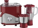 MAHARAJA WHITELINE by MAHARAJA WHITELINE JX1-158 Odacio Dlx 550 W Juicer Mixer Grinder (2 Jars, Cherry Red)