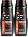 USTRAA Charcoal & Clay Hair Shampoo - 250ml (Set of 2)  (500 ml)