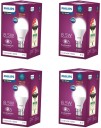 PHILIPS 8.5 W Round B22 LED Bulb  (White, Pack of 4)