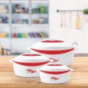 MILTON Delight Pack of 3 Thermoware Casserole Set  (520 ml, 820 ml, 1.3 L)
