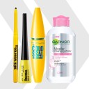 MAYBELLINE NEW YORK Call Me Colossal Kit - Colossal Waterproof Mascara + Colossal Kajal + Colossal Bold Liner with Garnier Micellar Cleansing Water, 125ml  (Black, 205 g)