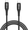 Portronics USB Type C Cable 1 m POR-1173 Konnect A Type-C to Type-C Cable  (Compatible with Compatible with All USB Type C Supported Devices, Black, One Cable)