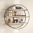 Flipkart Perfect Homes Wall Shelf Rustic Wood Floating Shelves,Decorative Wall Shelf for Bedroom, Living Room, Bathroom, Kitchen, Office and More Wooden, Iron Wall Shelf Iron Wall Shelf  (Number of Shelves - 3, Brown)