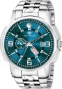 EH-226-OLIVE Olive Day and Date Analog Watch  - For Men