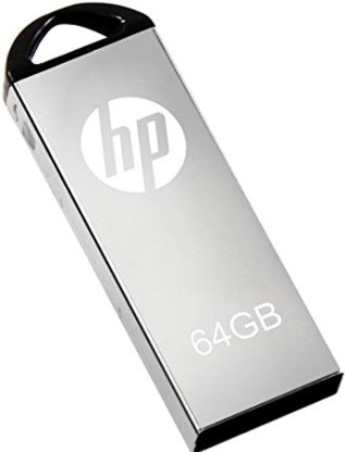 HP V22OW 64 GB Pen Drive  (Silver)