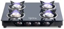 Lifelong ISI Certified Glass Manual Gas Stove  (4 Burners)