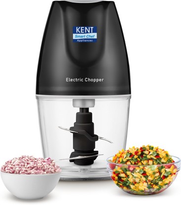 Kent Electric Vegetable Chopper  (Motor (1N), Jar (1N), Blades (2N), Whisker (1N), Centring Plate(1N), User Manual(1N))