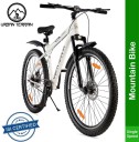 Urban Terrain Bolt Cycles for Men with Front Suspension & Dual Disc Brake MTB Bike UT5000S27.5 27.5 T Road Cycle  (Single Speed, White, Black)