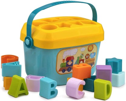 J K INTERNATIONAL Baby First Blocks Color & Shape Toy Educational Sorting Box for Kids  (Multicolor)