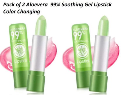 Rsentera Moisturizing Waterproof Color Changing Long Lasting Lip Balm lipstick (Pack of2)  (green, 30 ml)
