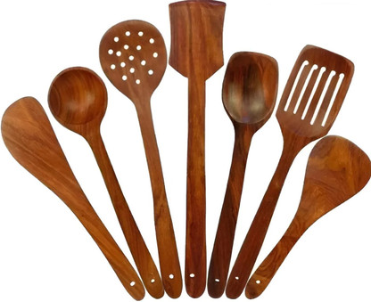 OGGN OGG-NAY-SS7 Wooden Spatula  (Pack of 7)
