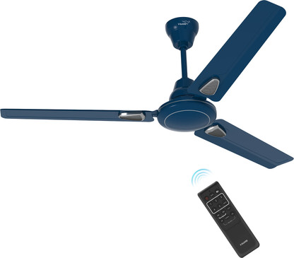 V-Guard Windle Deco BLDC (Admiral Blue) with 24 Months Warranty BLDC Motor with Remote 1200 mm Ceiling Fan  (5 Star | Admiral Blue | Pack of 1)
