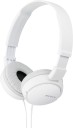 SONY ZX110A Wired without Mic Headset  (White, On the Ear)