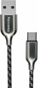 Portronics POR-859_Carbon 2.1Amp Type-C 1.2 Meter Cable 1.2 m Micro USB Cable  (Compatible with Smartphones / Gadgets / Androidphones, Black, One Cable)