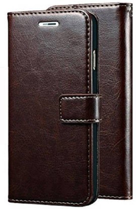 Krofty Flip Cover for Mi Redmi Note 5  (Brown, Dual Protection)