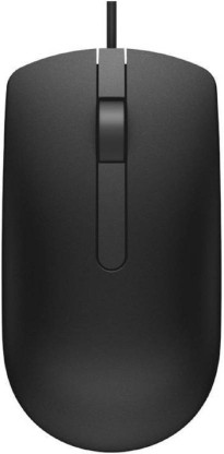 DELL MS 116 Wired Optical Mouse Wired Optical  Gaming Mouse  (USB 2.0, Black)