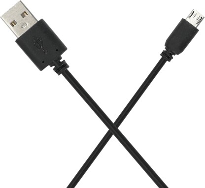 Flipkart SmartBuy ICRMUE01 Round Charge & Sync USB Cable (1 m)  (Compatible with Mobiles, Power Banks, Tablets, Media Players, Black, One Cable)