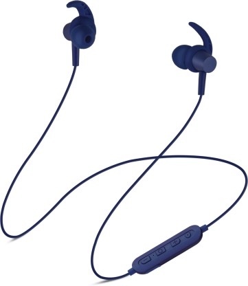 SoundLOGIC PLAY Voice Assistant Sport Earbuds Bluetooth Headset  (Blue, In the Ear)