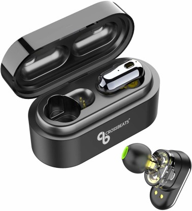 CrossBeats ELEKTRAýTrue Wireless Bluetooth Headset  (Black, True Wireless)