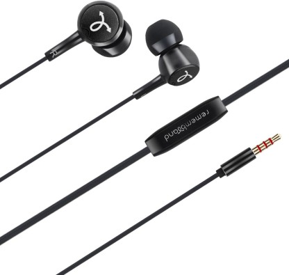 Remembrand Bass Box 150 Wired Headset  (Classy Black, In the Ear)