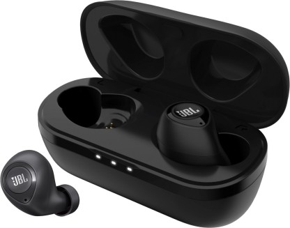 JBL C100TWS with Stereo Calling, Google Assistant, 17 Hour Playback Bluetooth Headset  (Black, True Wireless)