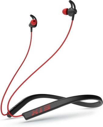HRX X-Wave 7R with Flex Fold Design Technology Bluetooth Headset  (Mars Red, In the Ear)