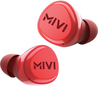 Mivi DuoPods M20 True Wireless Bluetooth Headset  (Red, True Wireless)