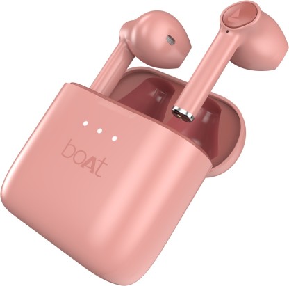 boAt Airdopes 131 with upto 60 Hours and ASAP Charge Bluetooth Headset  (Cherry Blossom, True Wireless)