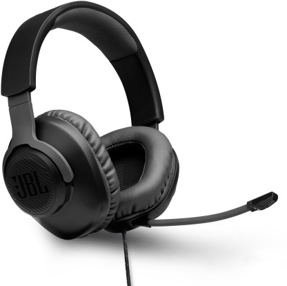 JBL Quantum 100 Wired Gaming Headset  (Black, On the Ear)