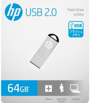 HP V2200 64 GB Pen Drive  (White)