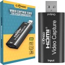 Congo  TV-out Cable HD Audio Video Capture Card HDMI Female to USB Male for Screen Sharing | Broadcasting | Video Recording | Live Conference | Medical Imaging | DSLR Recording | Acquisition | Game Streaming  (Black, For Laptop)