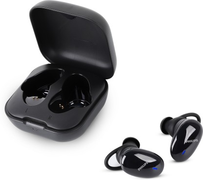 PHILIPS TAT4205BK (TWS) with IPX5 Splash-Proof Design Bluetooth Headset  (Black, True Wireless)