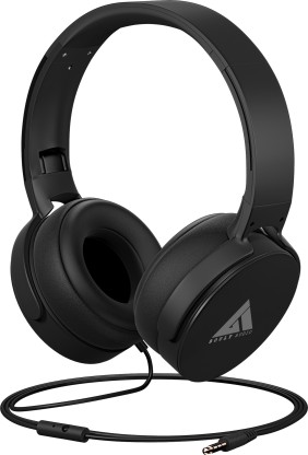 Boult Audio Bass Bud Q2 with40mm Drivers,Punchy Deep Bass,Lightweight,Protein leather Padded Wired Headset  (Black, On the Ear)