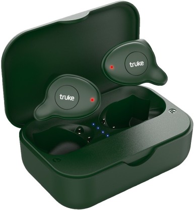 Truke Fit Pro Bluetooth Headset  (Green, True Wireless)