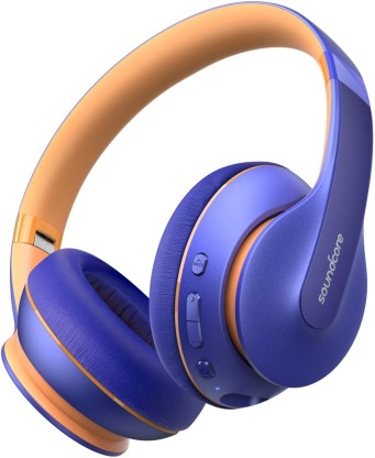 Soundcore by Anker Life Q10 with Fast Charging Bluetooth Headset  (Blue, On the Ear)