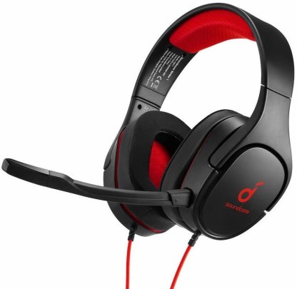 Soundcore by Anker Strike 1 Wired Gaming Headset  (Black, Red, On the Ear)