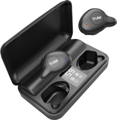 Truke Fit Pro Power Bluetooth Headset  (Black, True Wireless)
