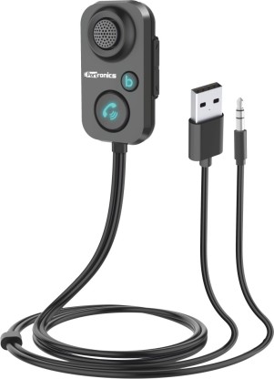 Portronics v5.0 Car Bluetooth Device with Transmitter, Audio Receiver  (Black)