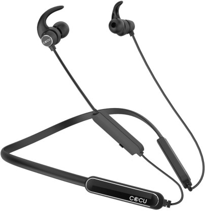 Cocu EXPLOD Neckband Bluetooth 5.0 Wireless Google Assistant Control Bluetooth Headset  (Black, In the Ear)