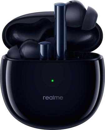 realme Buds Air 2 with Active Noise Cancellation (ANC) Bluetooth Headset  (Closer Black, True Wireless)