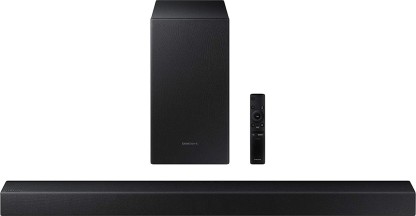 SAMSUNG HW-T45E/XL With Wireless Subwoofer 200 W Bluetooth Soundbar  (Black, 2.1 Channel)